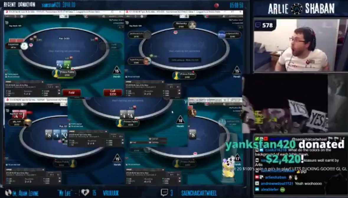 Here's How One Poker Twitch Streamer Reacted to Receiving a $2400 Donation on Twitch